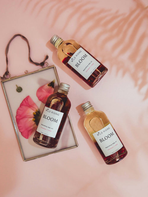 Natural Skincare Moisturising Rose & Coconut Body Oil