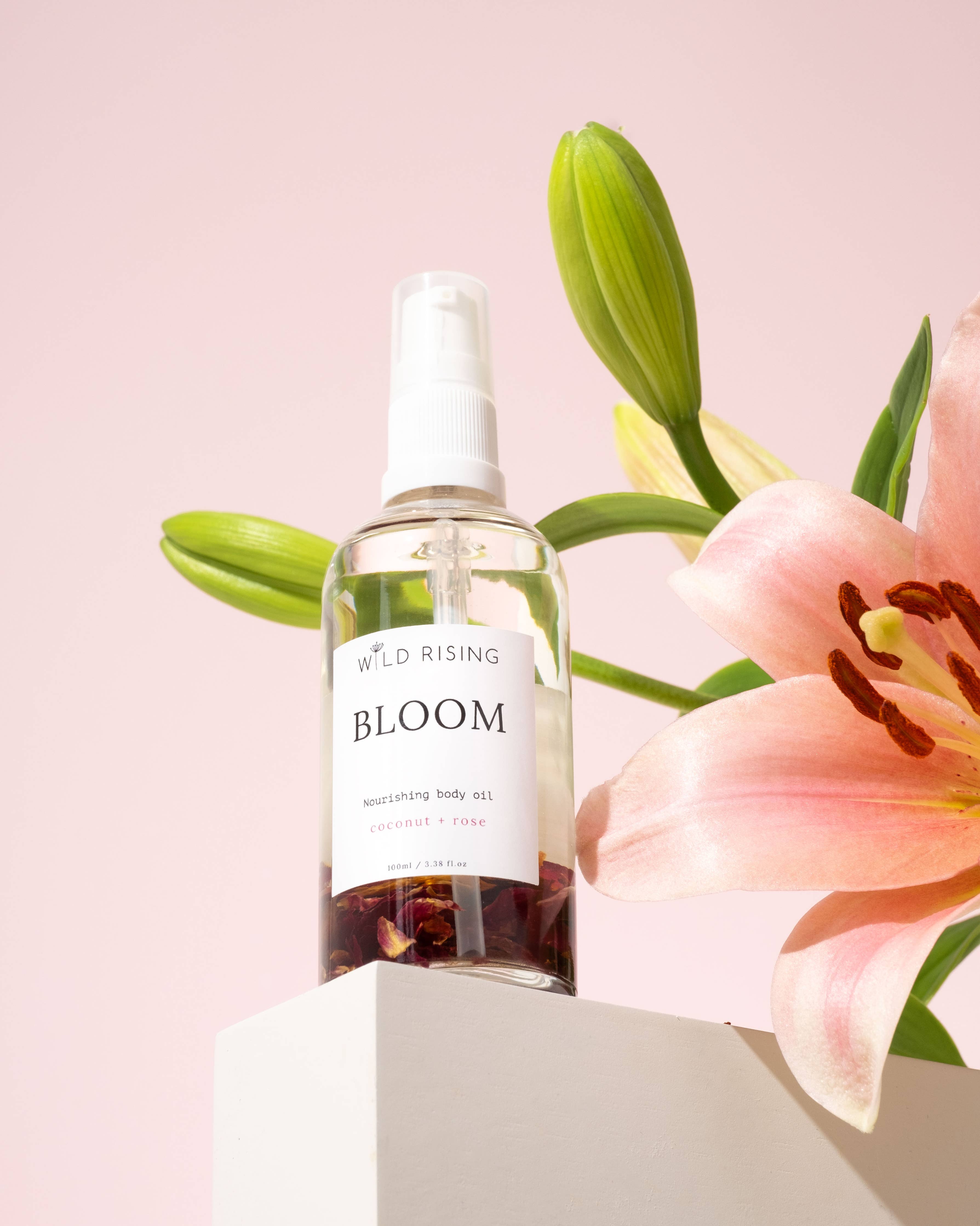 Natural Skincare Moisturising Rose & Coconut Body Oil