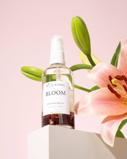 Natural Skincare Moisturising Rose & Coconut Body Oil