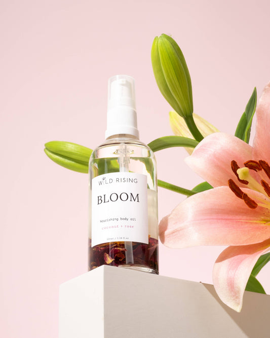 Natural Skincare Moisturising Rose & Coconut Body Oil
