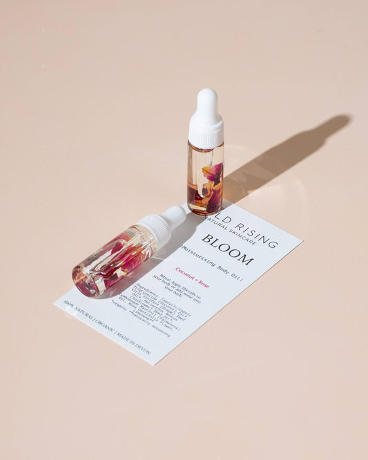 Natural Skincare Moisturising Rose & Coconut Body Oil Mini Travel