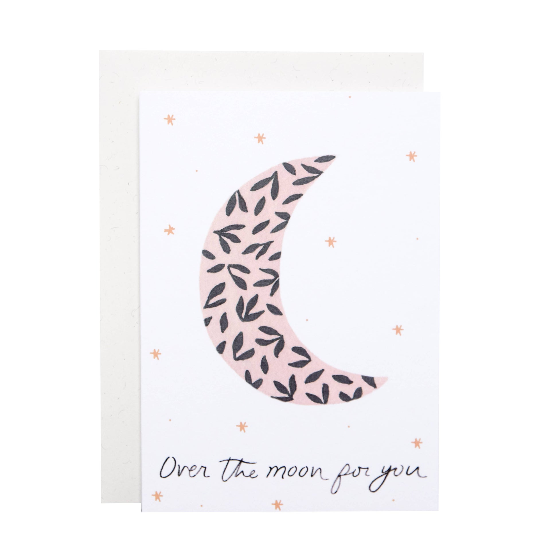 Over The Moon Congratulations Greeting Card