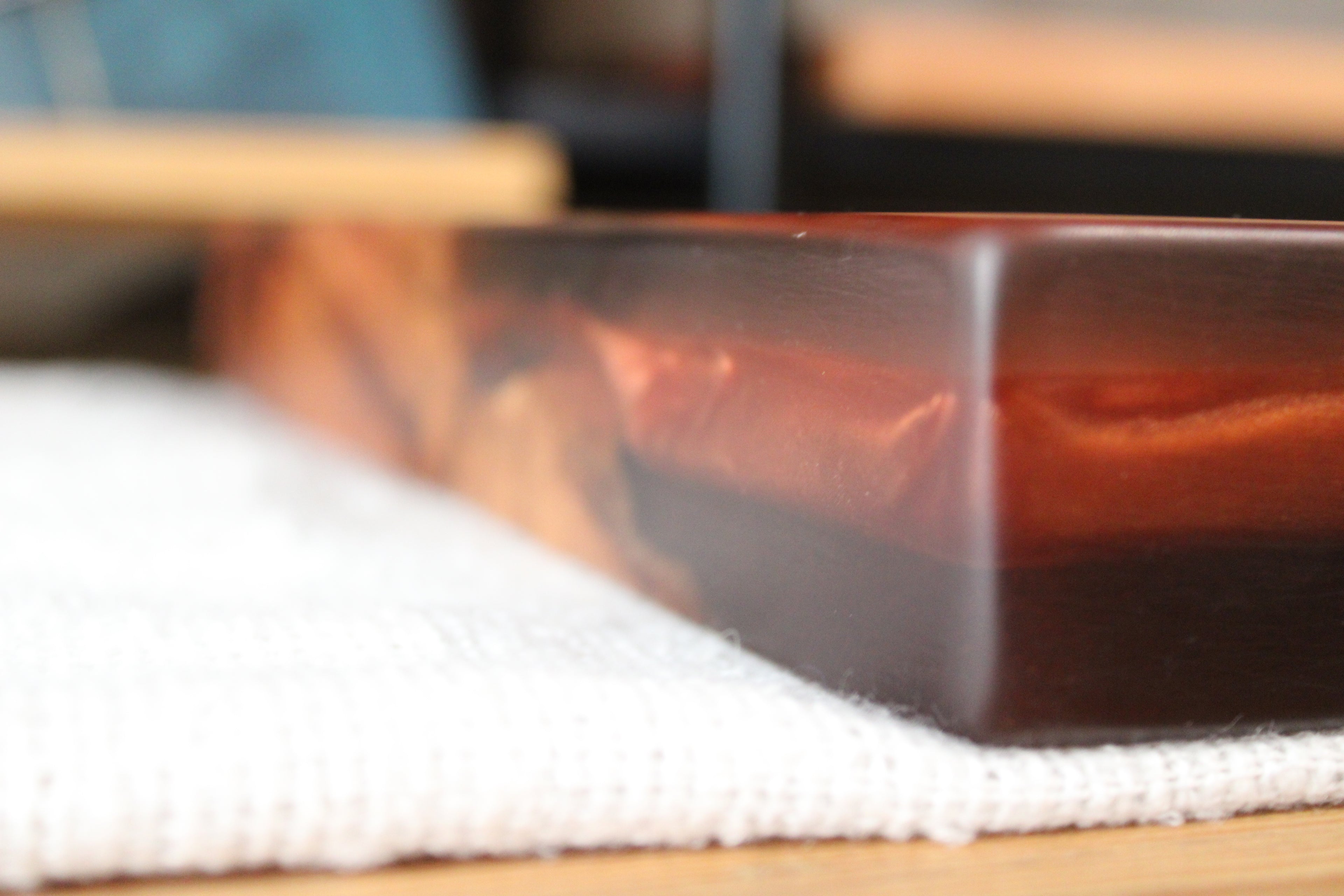 Plum Wood & Copper Resin Serving Charcuterie Board