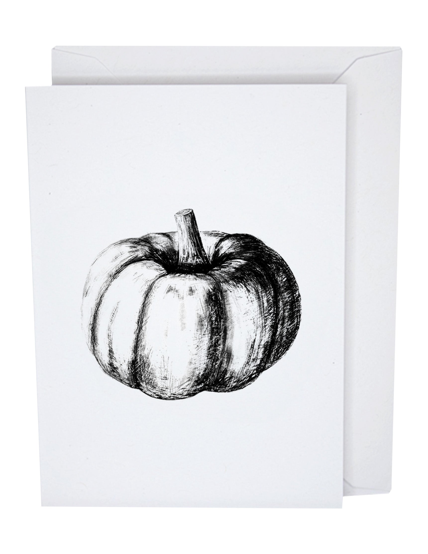Pumpkin Recycled Paper Blank Greeting Note Card