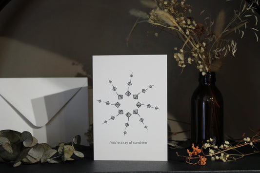 Ray Of Sunshine Stingray Greeting Card