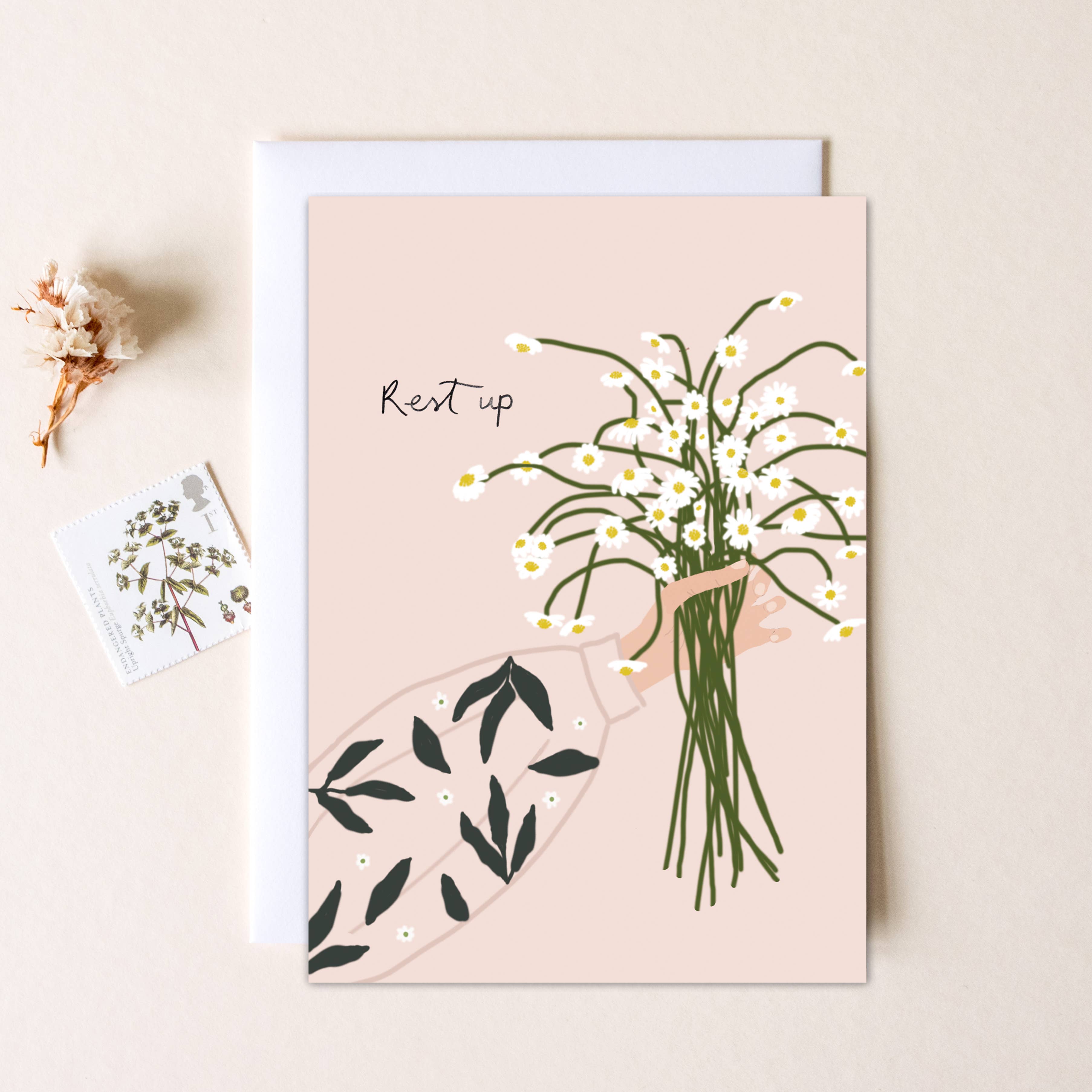 Rest Up Get Well Soon Greeting Card