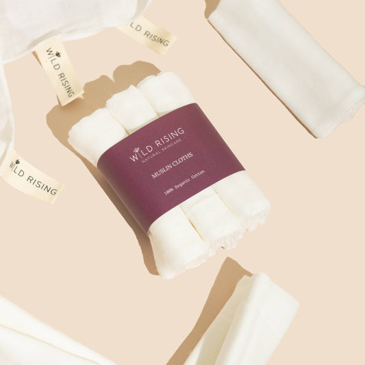 Reusable Cotton Muslin Face Cloths