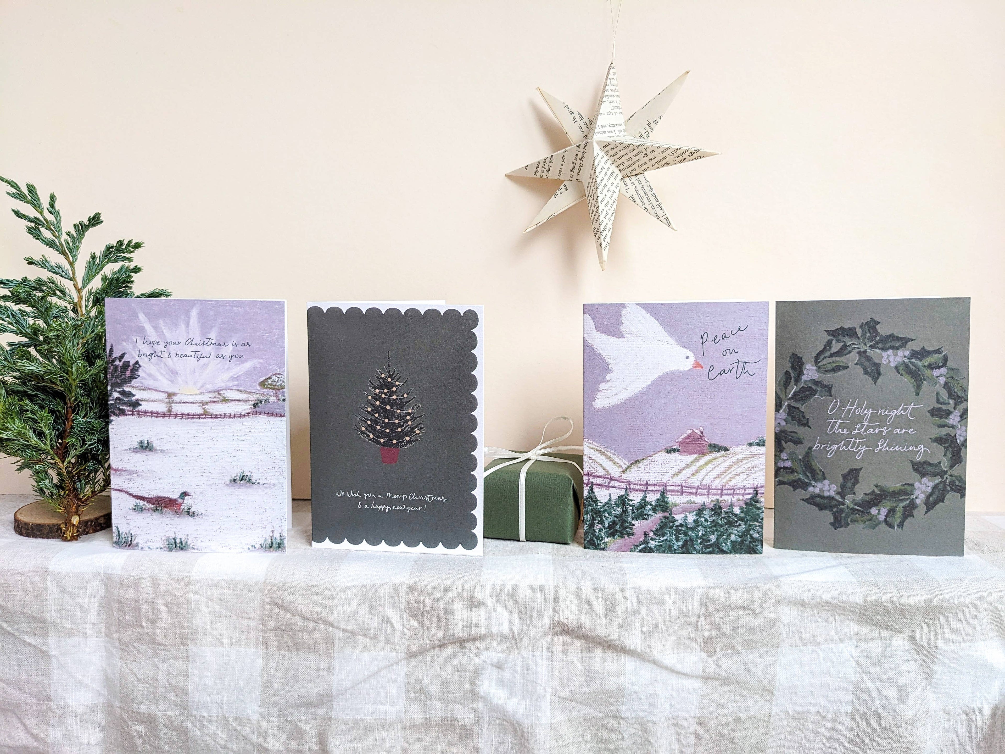 Selection of Hidden Pearl Studio Christmas Winter Greeting Cards