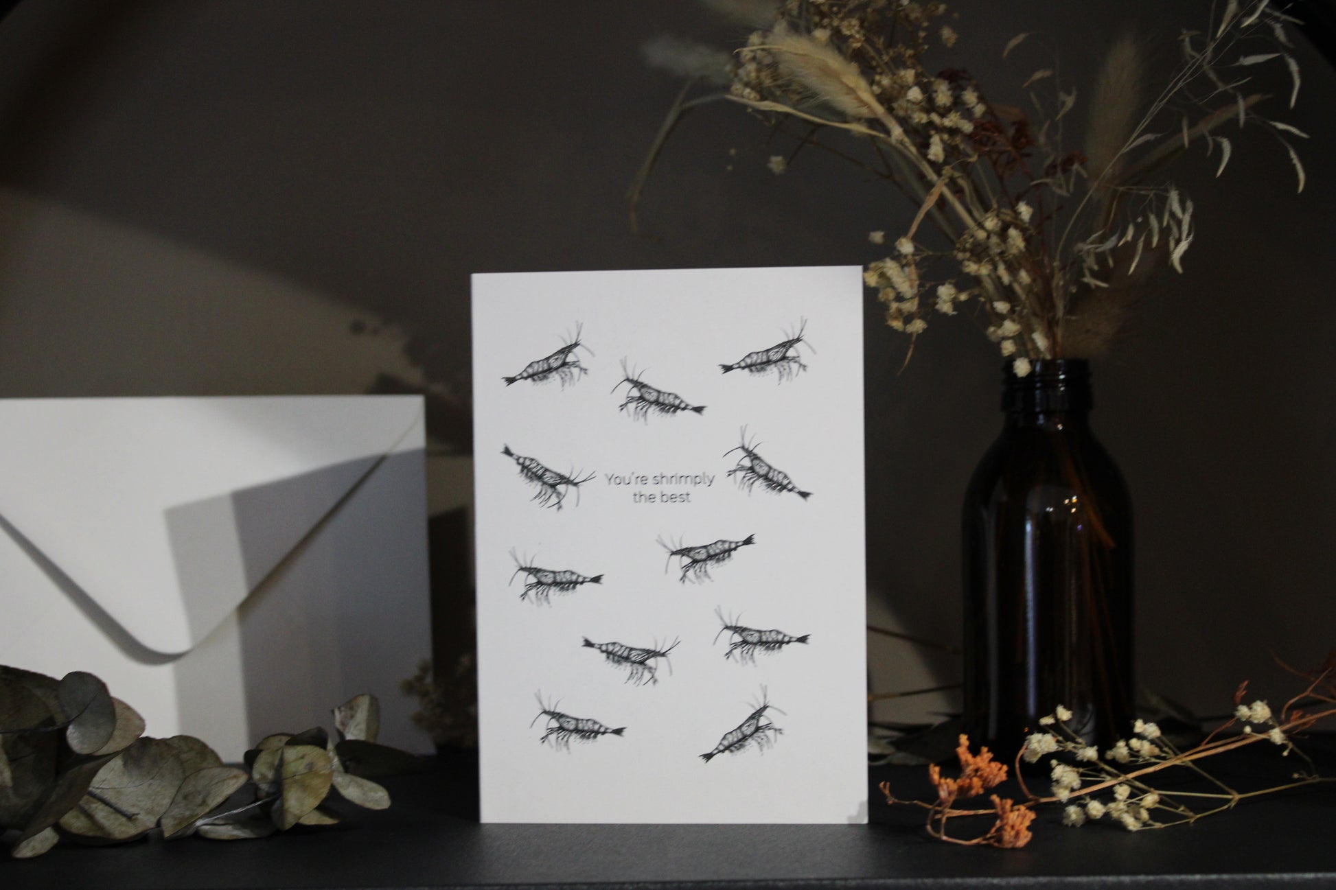Shrimply The Best Prawn Greeting Card