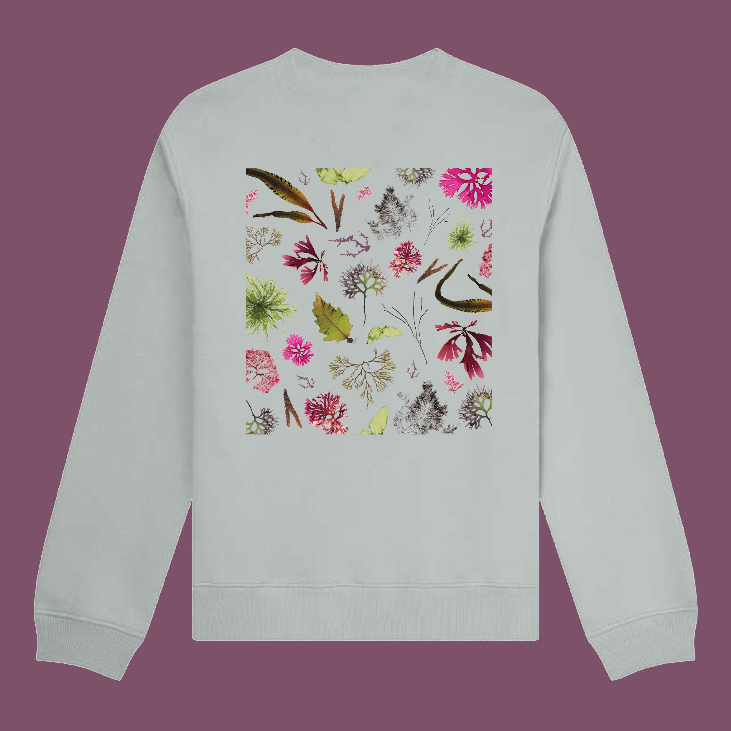 Grey Seaweed Sweatshirt With Pockets