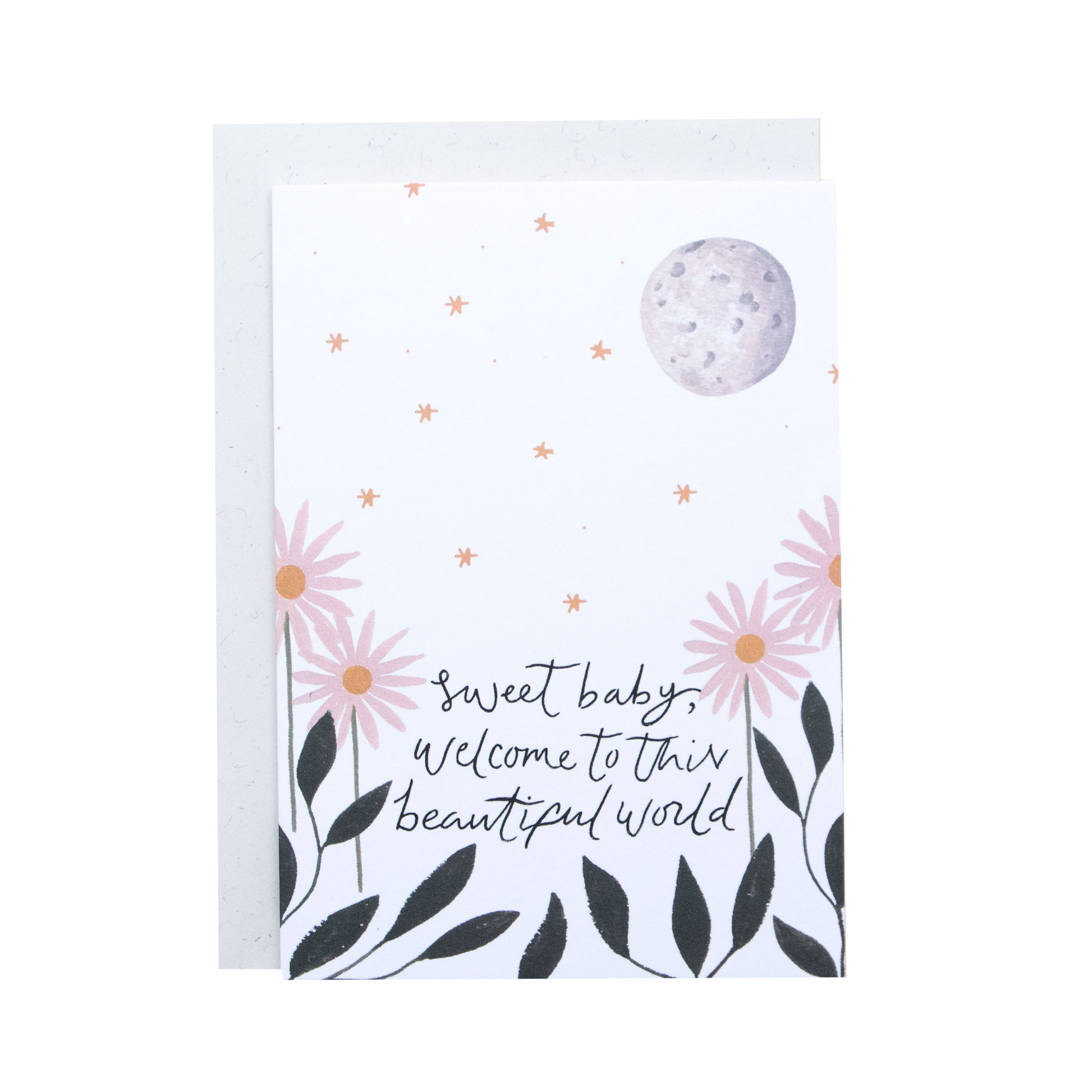 Sweet Baby Welcome New Baby Greeting Card