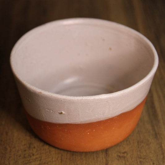 Terracotta & White Glaze Bowl