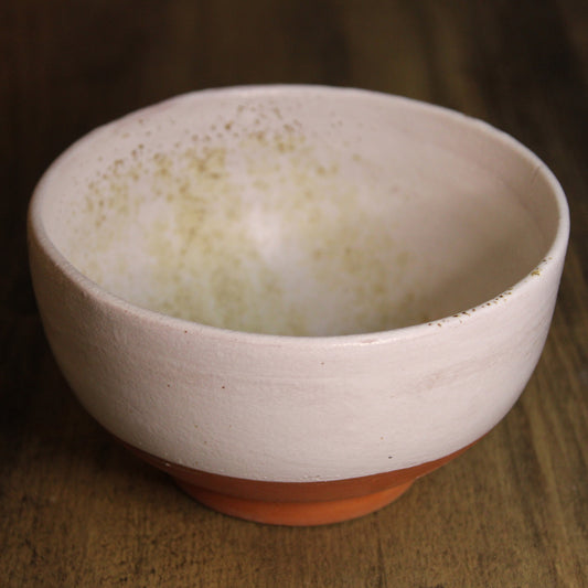 Terracotta & White Glaze Bowl
