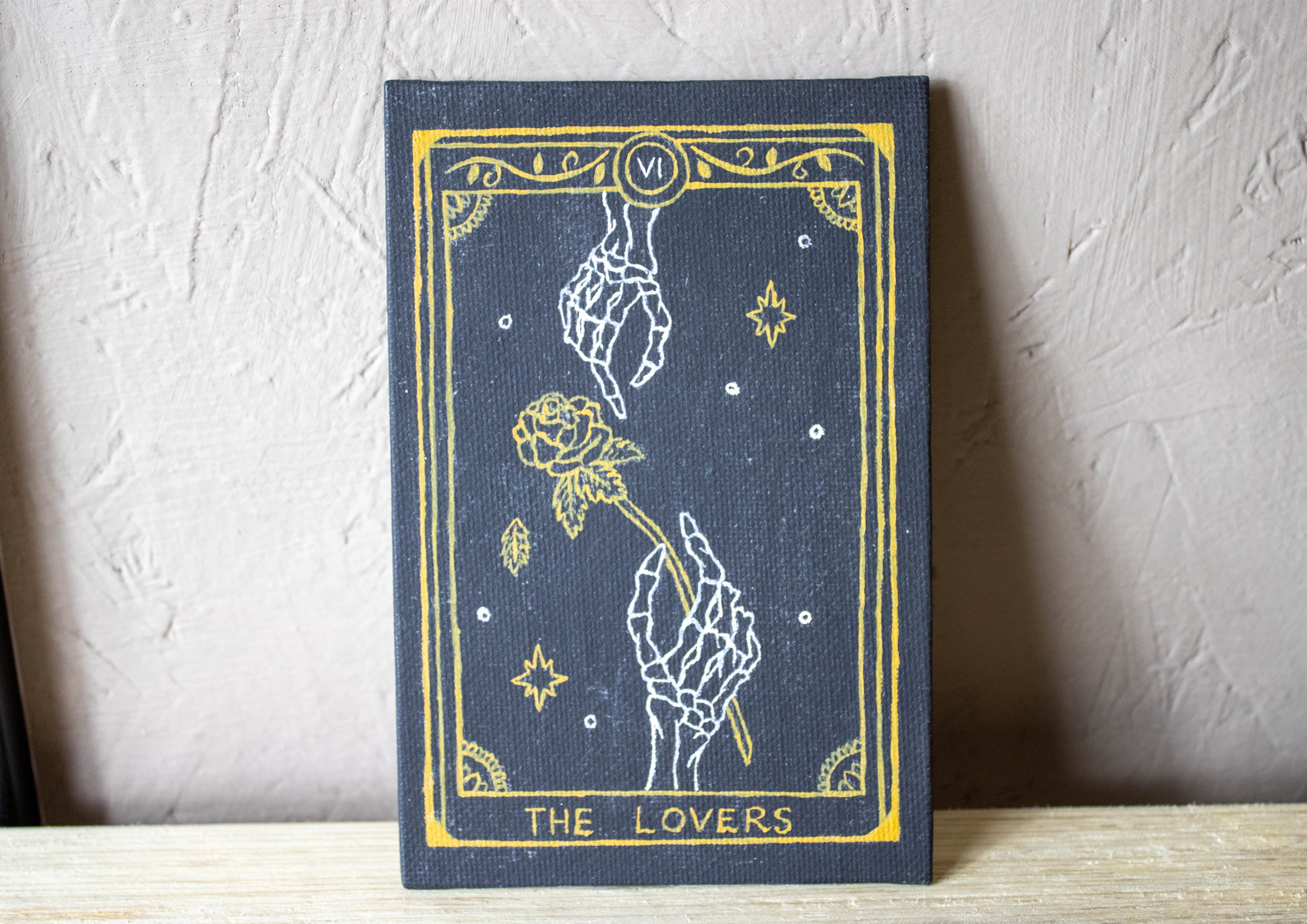 The Lovers Tarot Card Original Painting