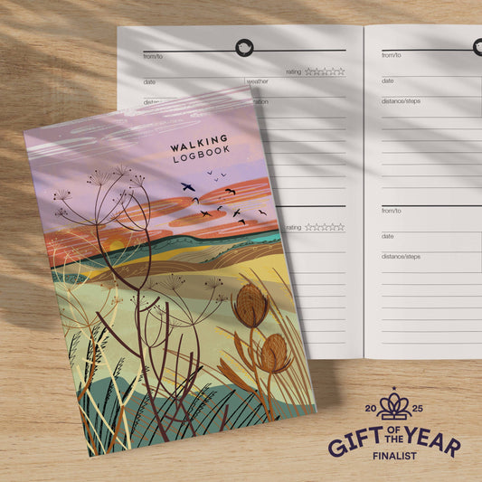 Walking Journal Logbook Seed Pods Inside
