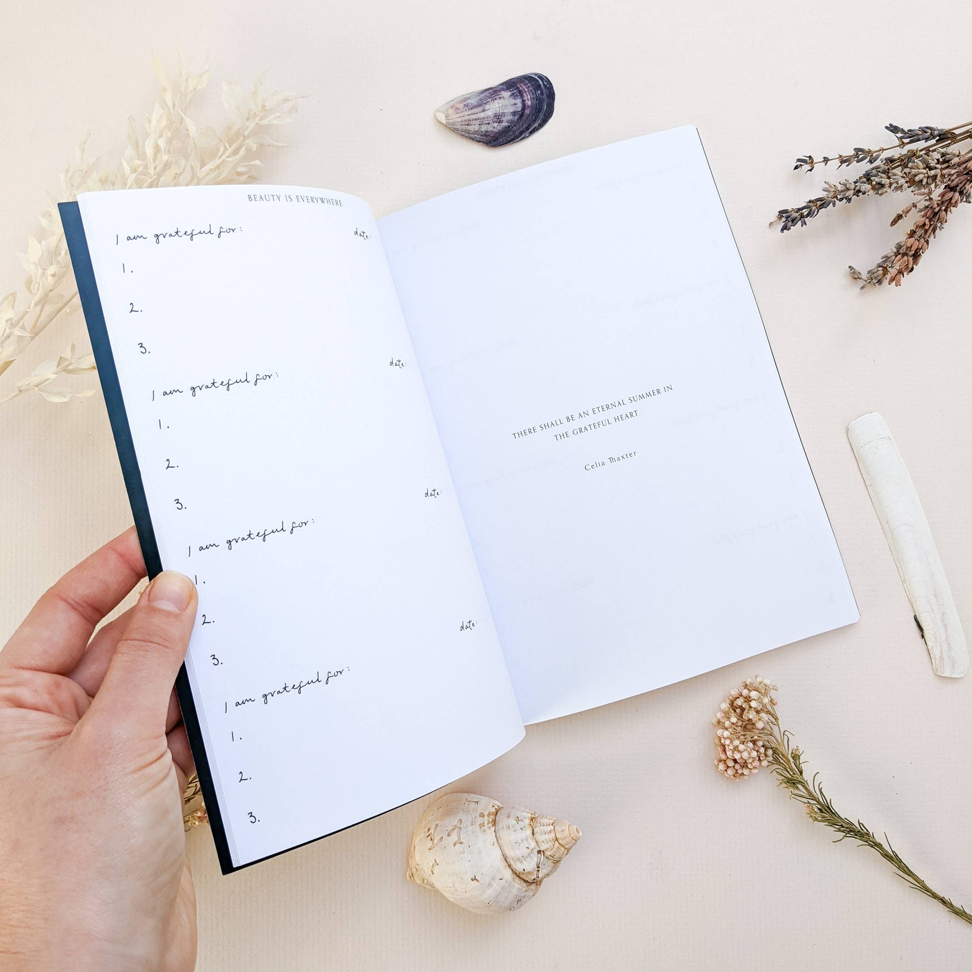 Wildflower Gratitude Journal Inside