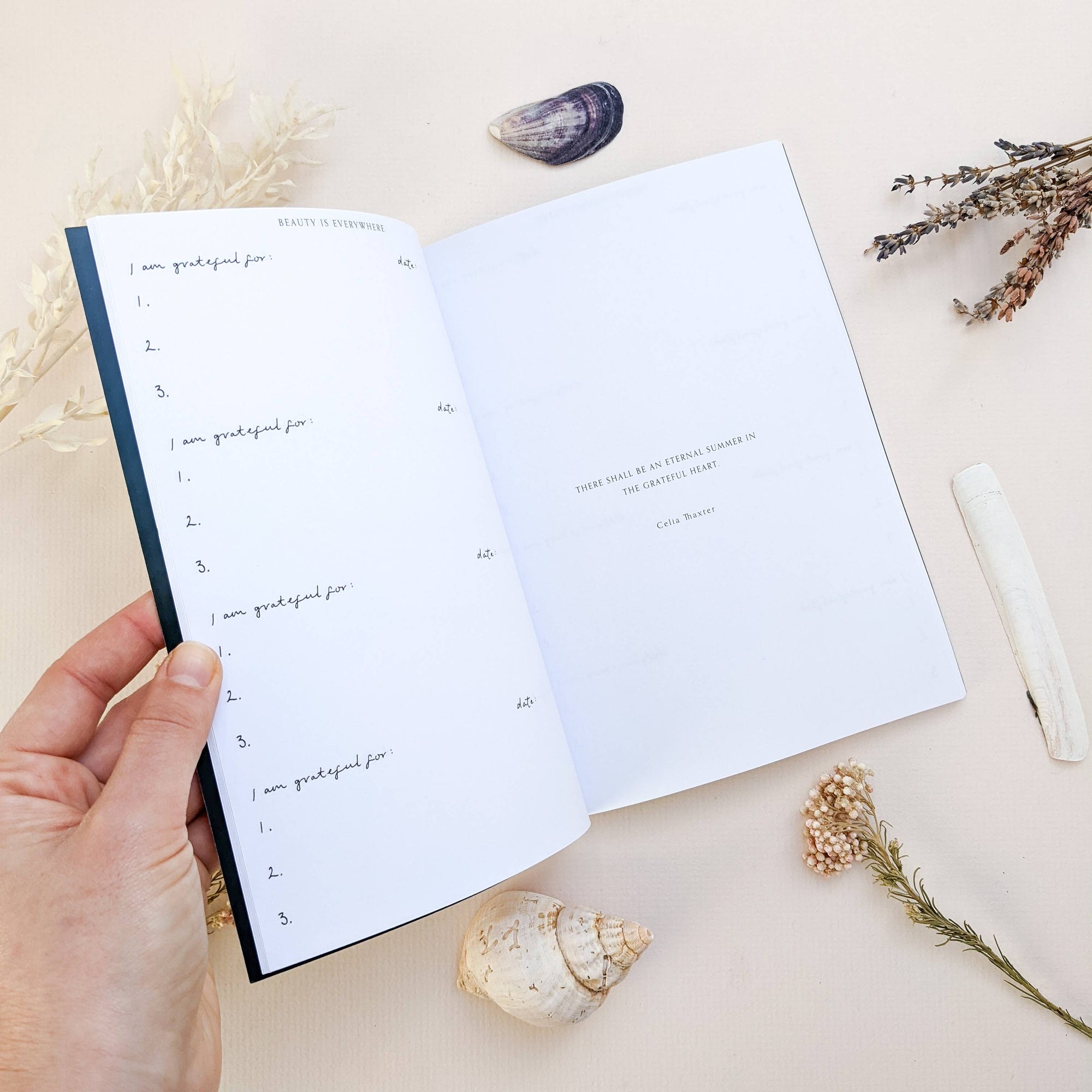 Wildflower Gratitude Journal Inside
