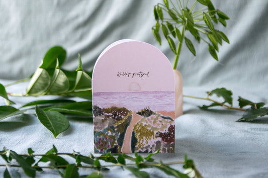 Wildflower Ocean Wildly Grateful Thank You Greeting Cards