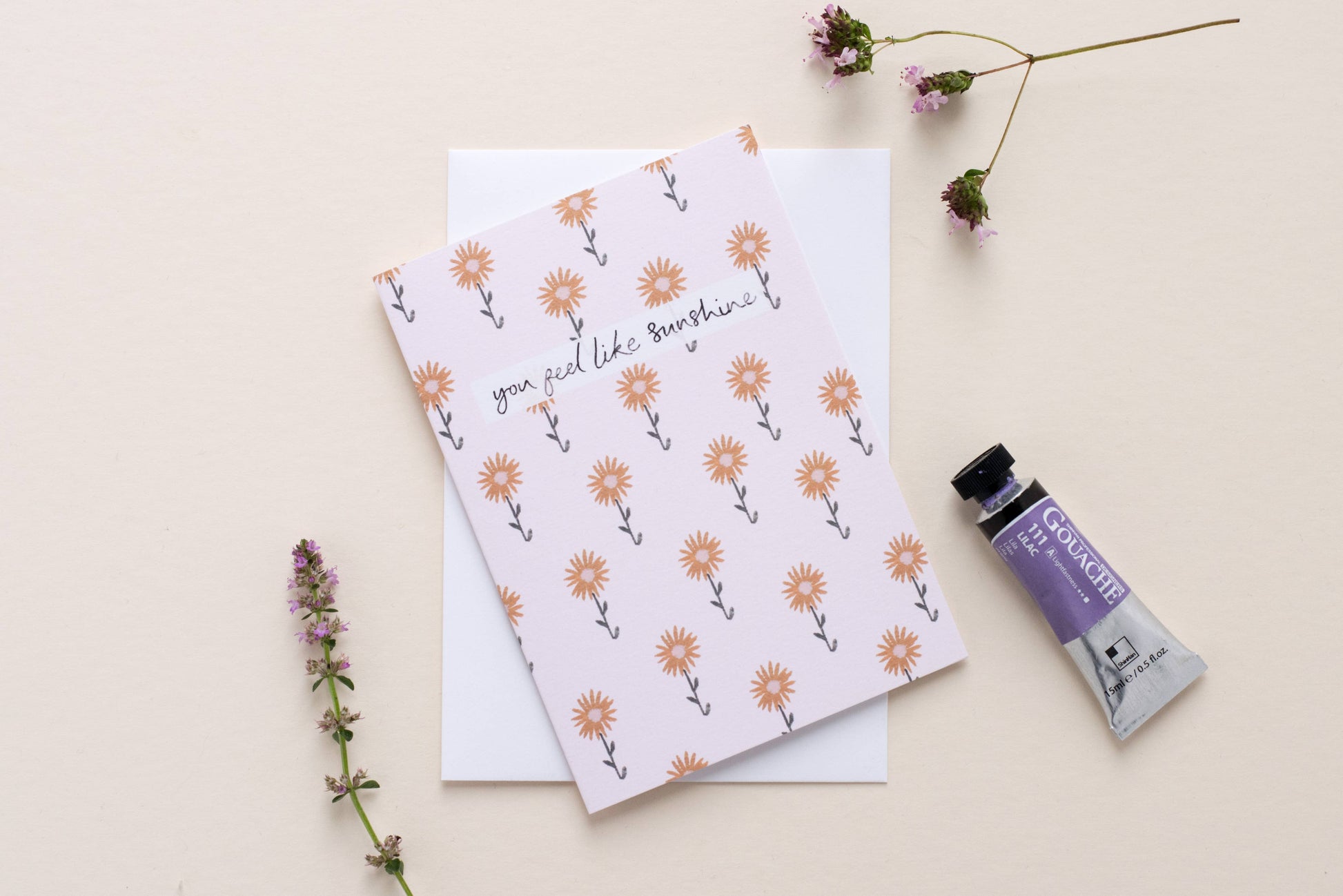 You Feel Like Sunshine Sunflowers Greeting Card