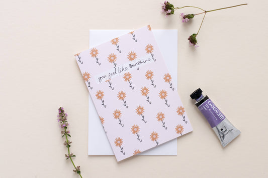 You Feel Like Sunshine Sunflowers Greeting Card