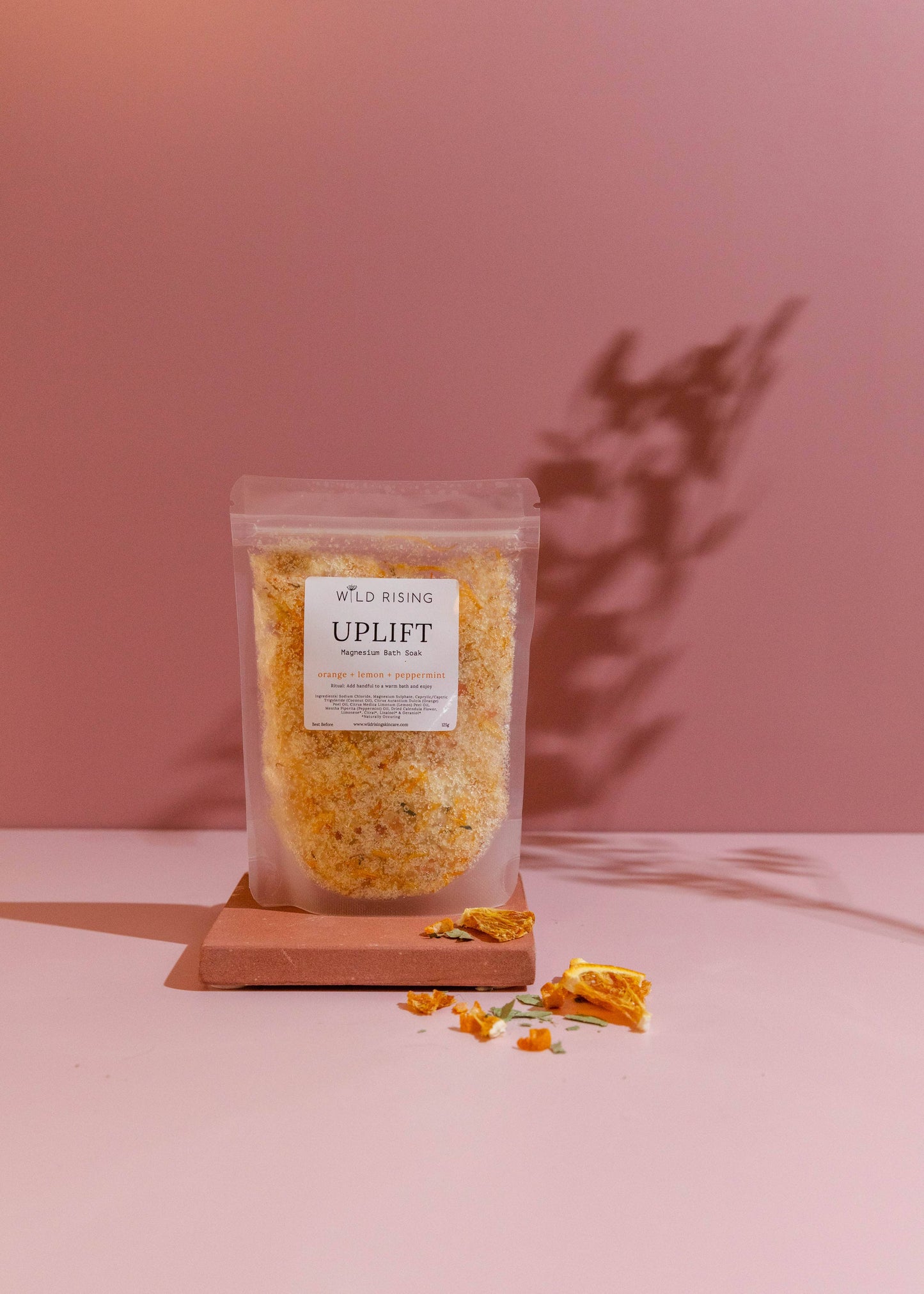 Uplift - Orange, Lemon and Peppermint Bath Salts 125g Pouch