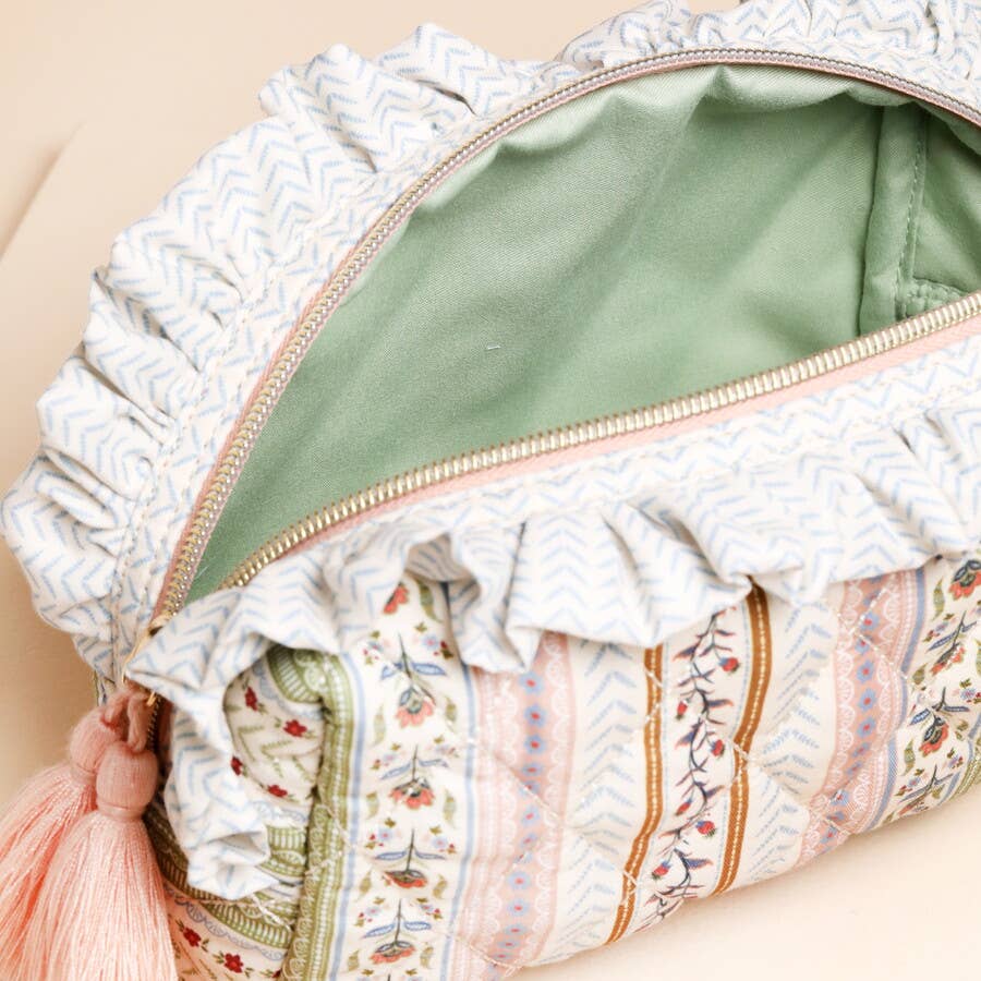 Floral Quilted Washbag