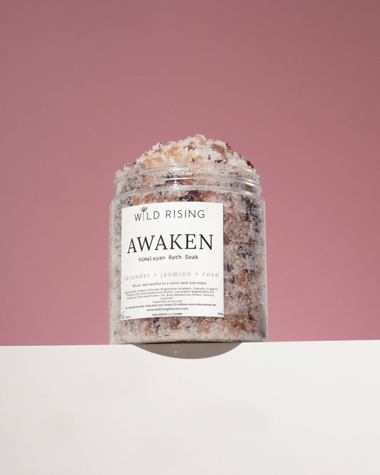 Awaken - Lavender, Jasmine and Rose Bath Salts 300g Tub