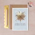 "Sending Some Birthday Sunshine" Gold Foil Birthday Card