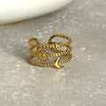 Gold Celestial Adjustable Ring