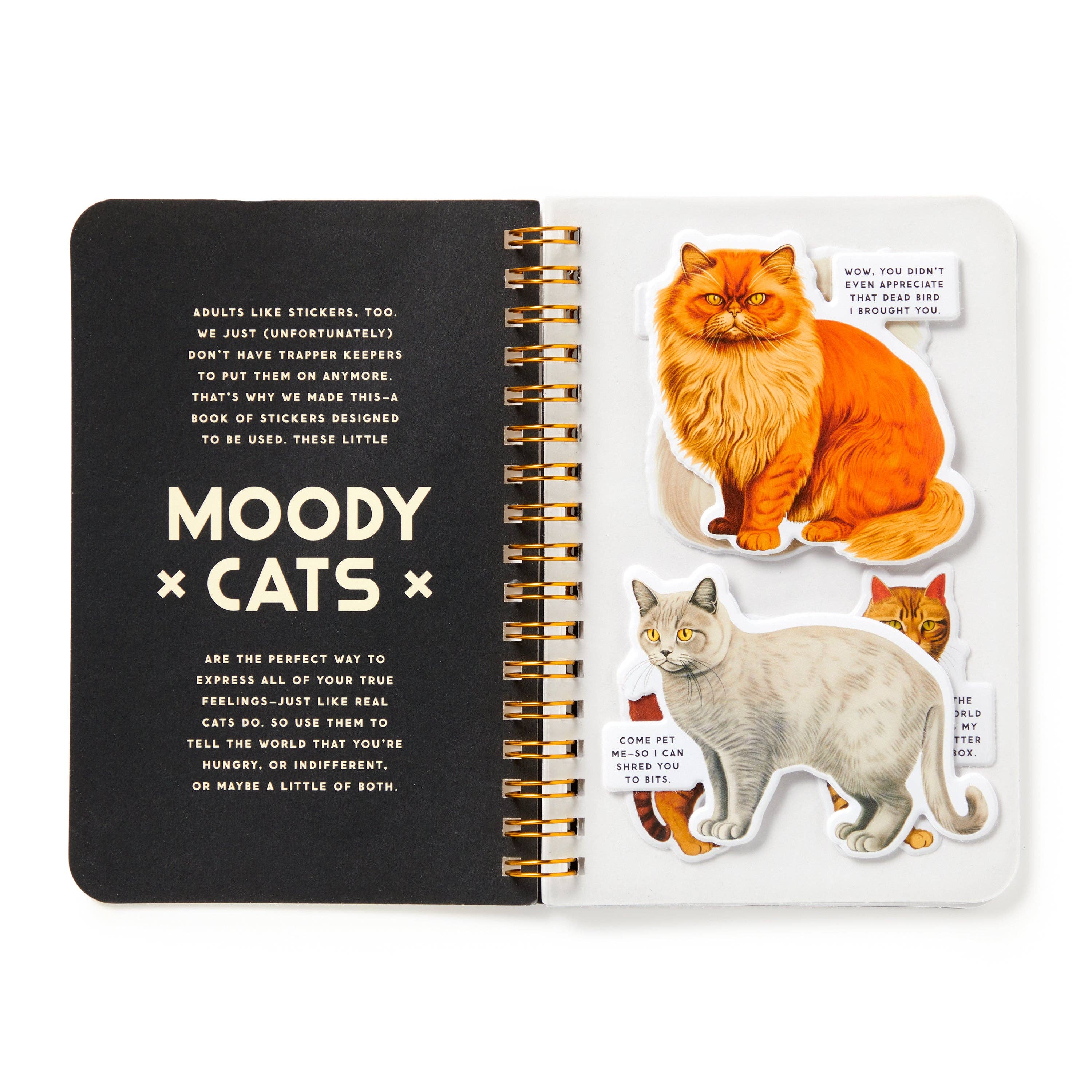 "Moody Cats" Sticker Book