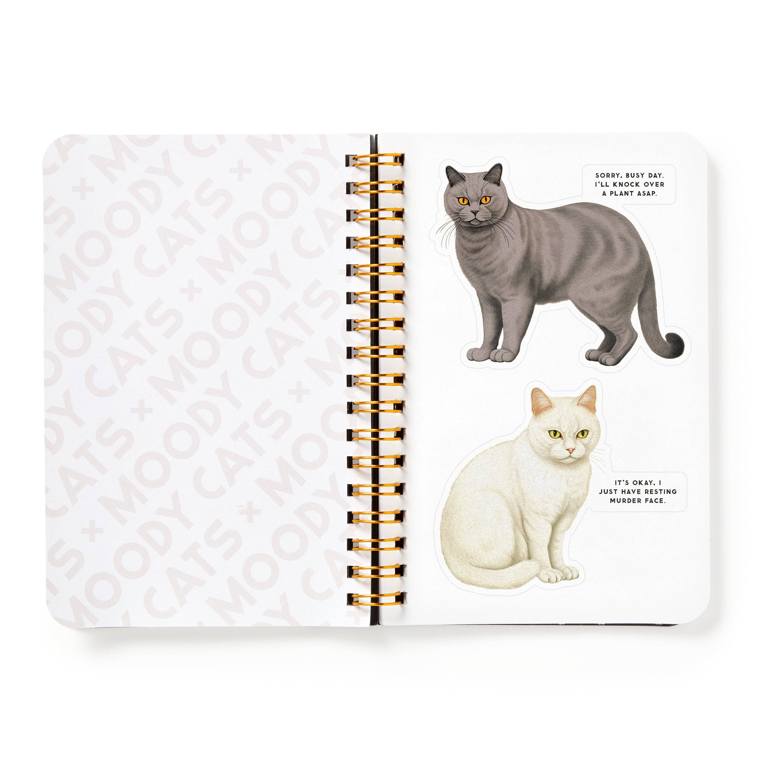 "Moody Cats" Sticker Book