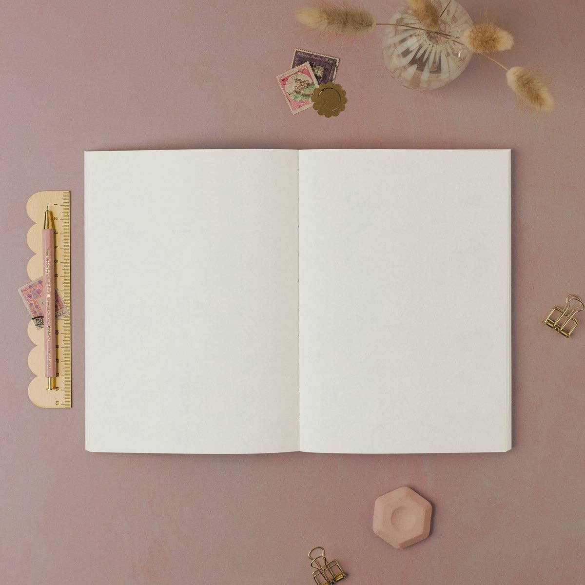 Lilac & Pink Cherries Notebook