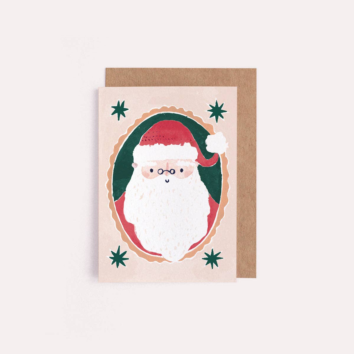 Mini Santa Christmas Greeting Card
