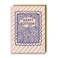 Lilac Birthday Floral Greeting Card