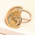 Gold Shell Hair Tie