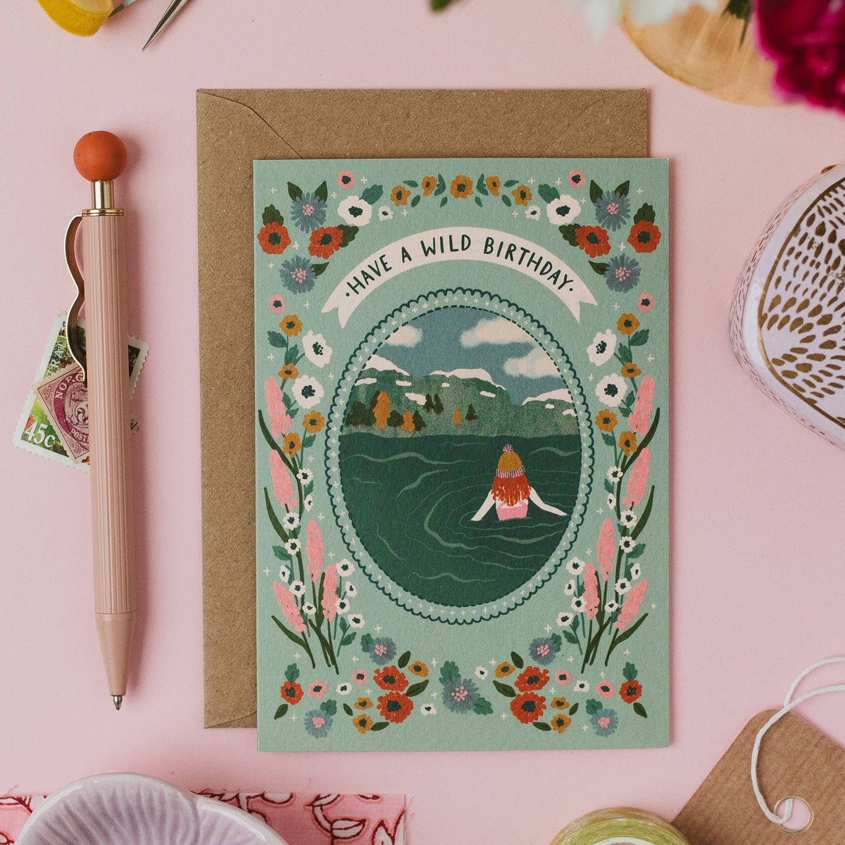 "Have A Wild Birthday" Wild Swimming Birthday Card