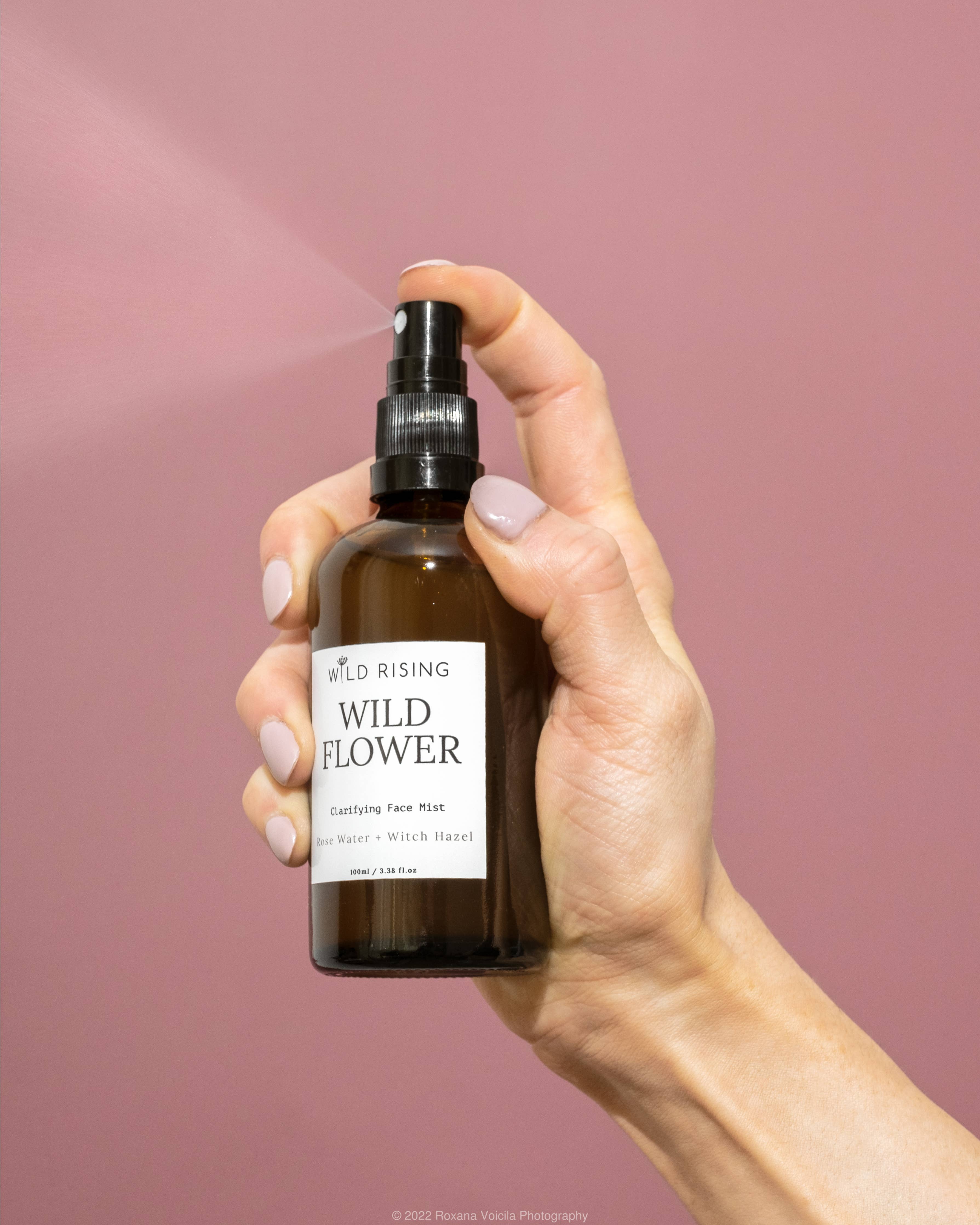 Wild Flower Organic Rose Water & Witch Hazel Facial Toner