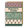 Beautiful Friend Green Floral Greeting Card