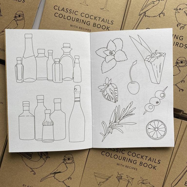 Cocktails Colouring Book