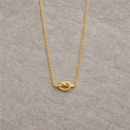 Knot Pendant Necklace - PVD Gold Plated