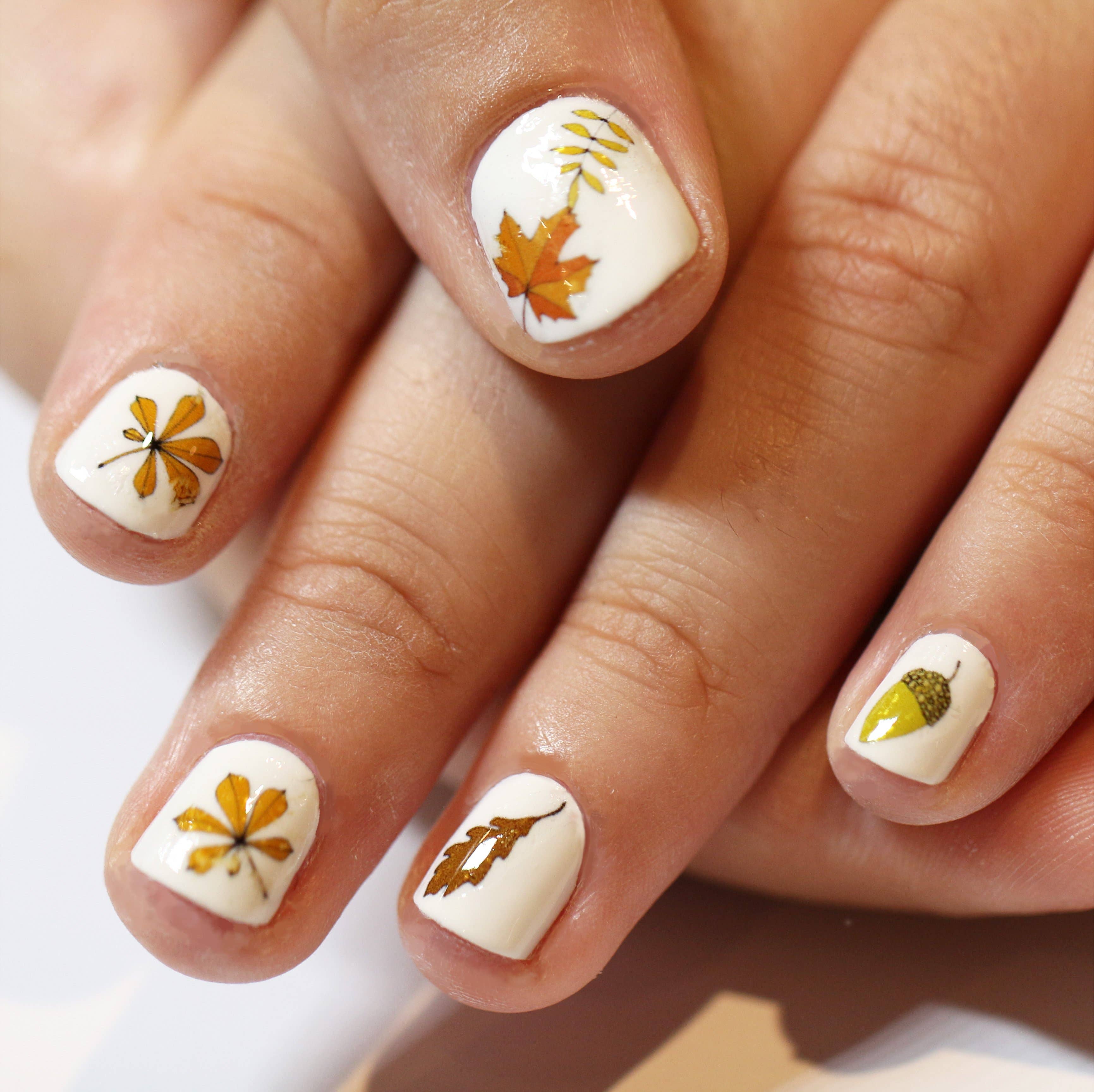 Autumn Leaf Nail Art Transfers