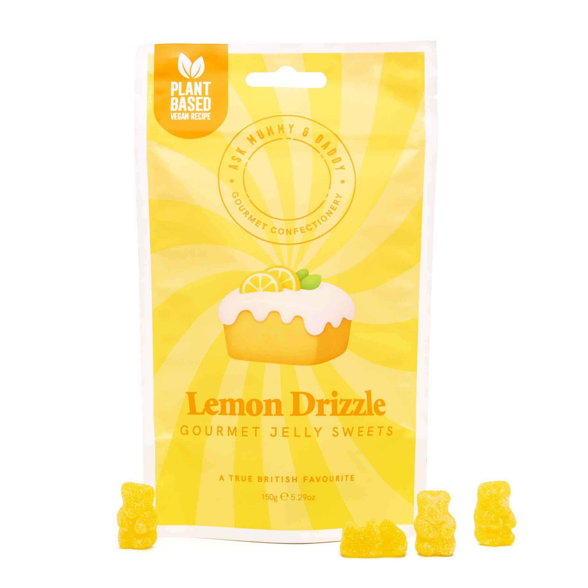 Lemon Drizzle Cake Flavoured Gummy Sweets
