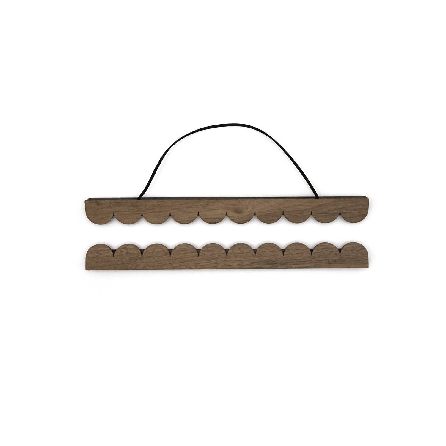 A3 Scallop Walnut Art Print Hanger