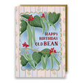"Happy Birthday Old Bean" Runner Bean Birthday Card