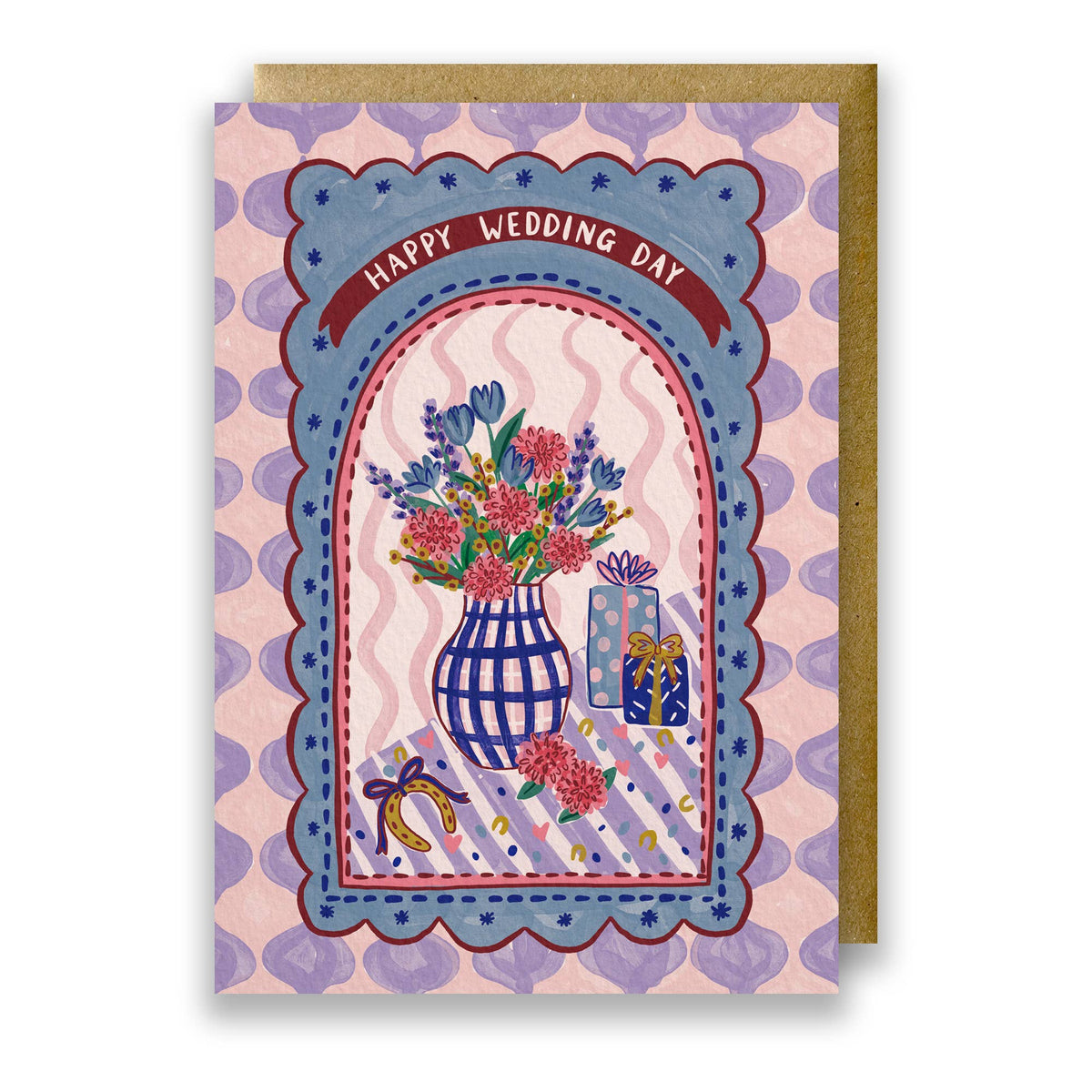 Floral Wedding Day Greeting Card