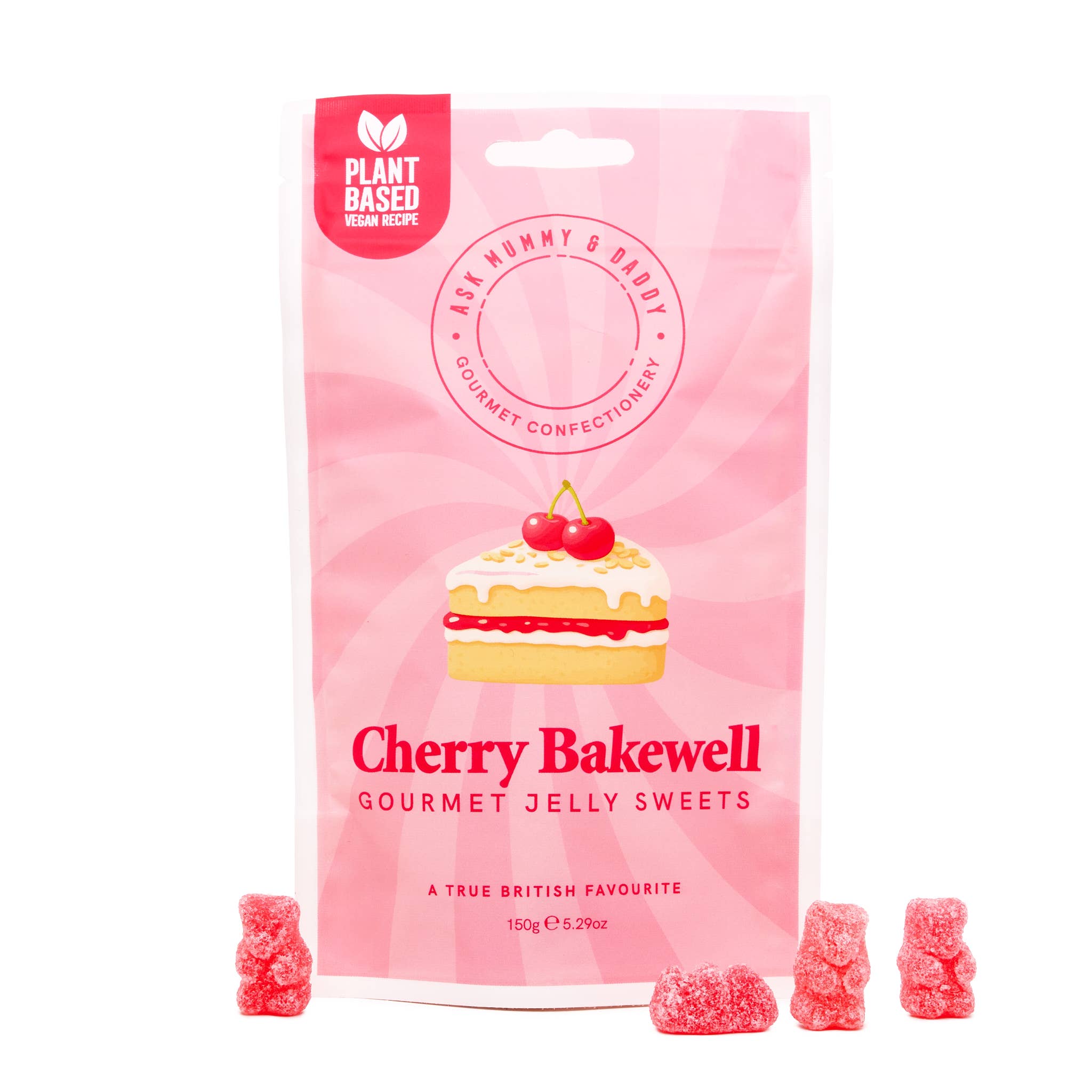 Cherry Bakewell Flavoured Gummy Sweets