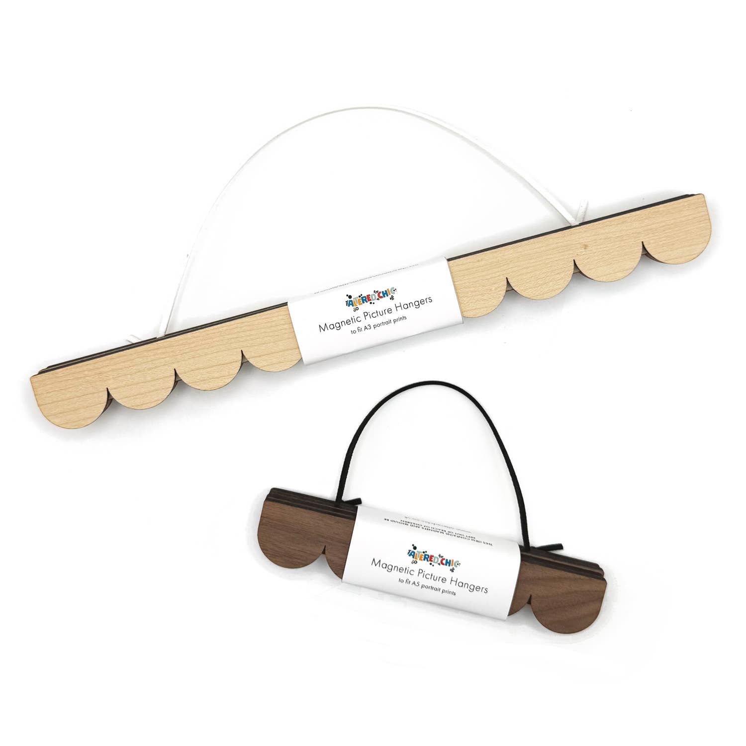 A5 Straight Walnut Art Print Hanger
