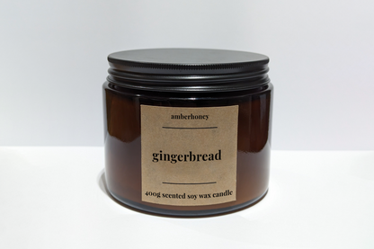 Gingerbread Scented Soy Wax Candle